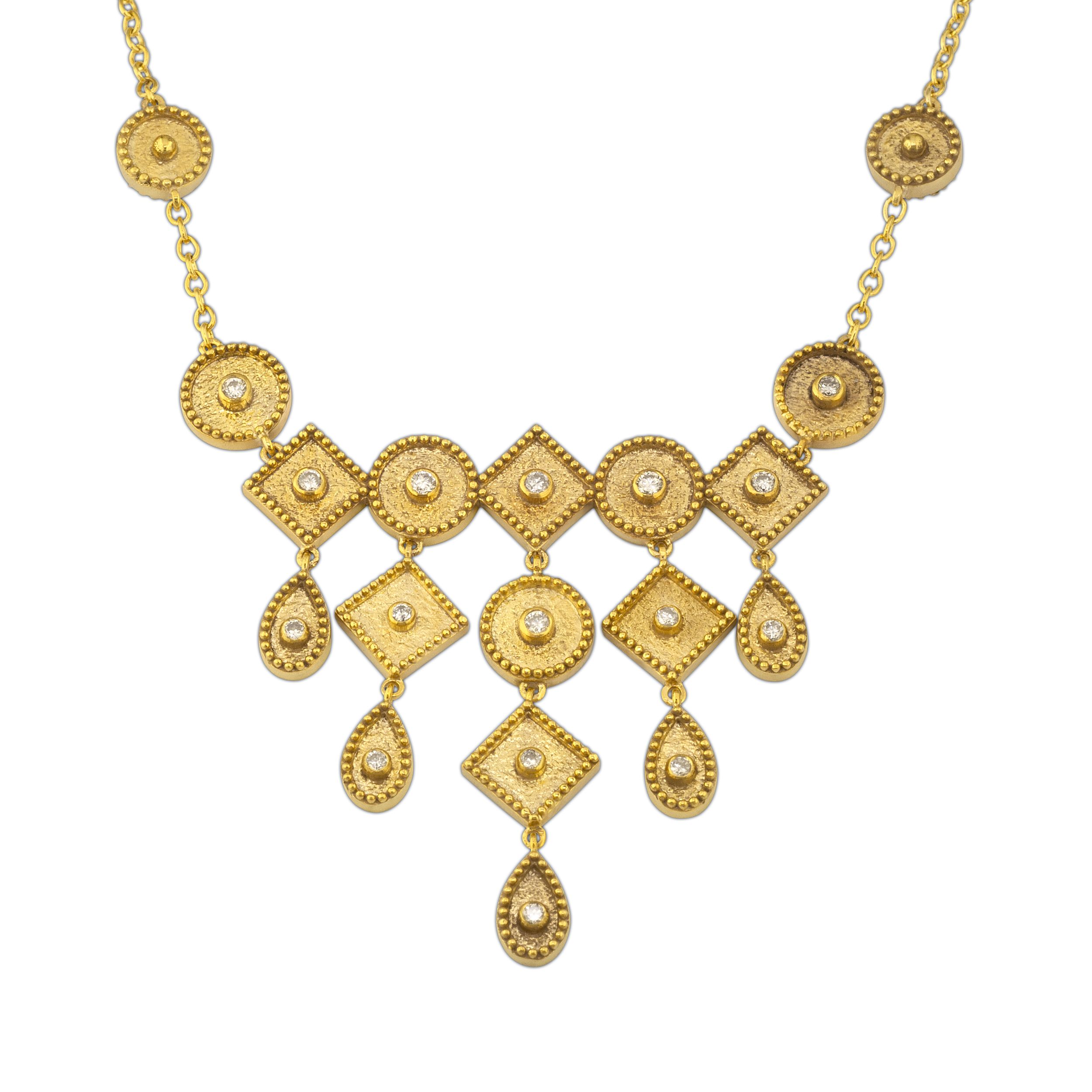 Classical cluster pendant women's jewellery