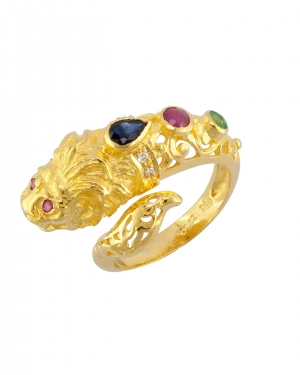 18k jewellery gold jewelry precious stones animal κοσμήματα κοσμηματα κόσμημα κοσμημα χρυσα πολίτιμοι πολιτιμοι λιθοι λίθοι λιοντάρι lion ring δαχτυλίδι δαχτυλιδι