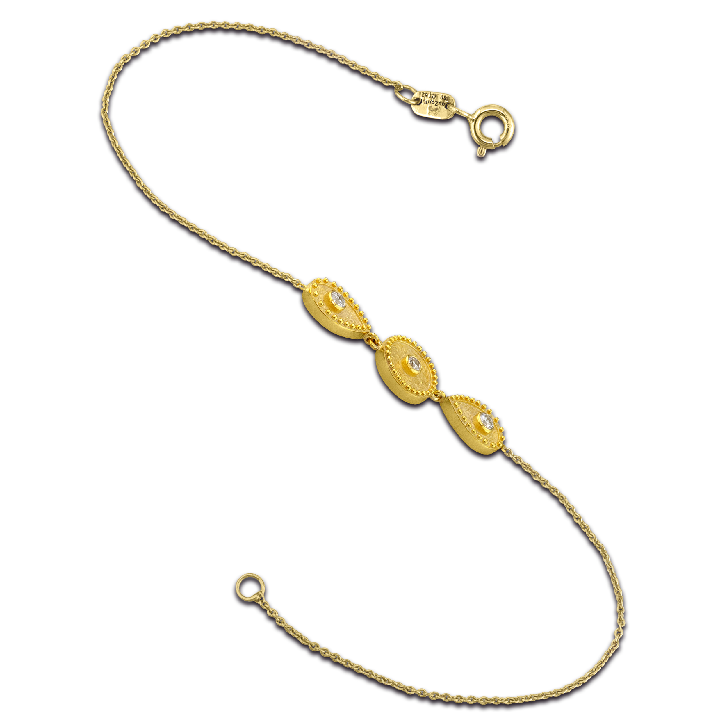 Gold Oval - Circle Bracelet