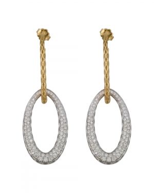 gold earrings with diamonds
