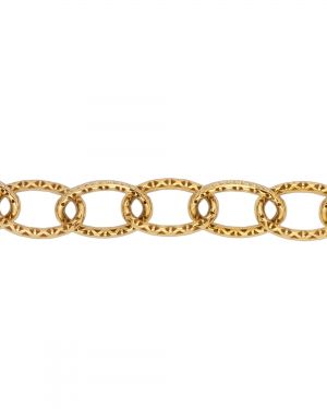 chain bracelet made from gold and diamonds