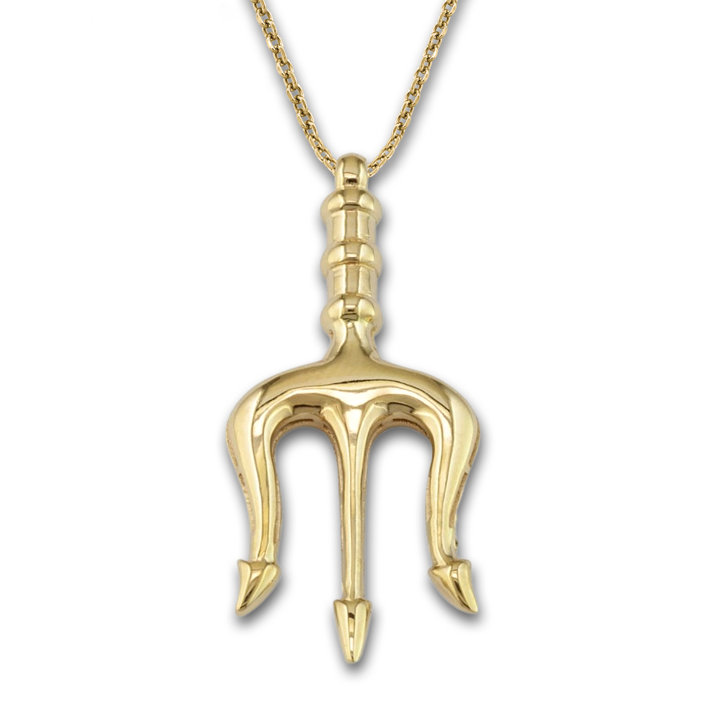 Poseidon's Trident gold Pendant
